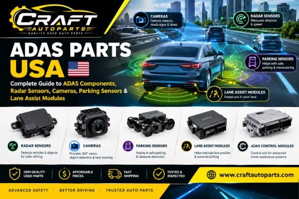 ADAS Parts USA: Complete Guide to ADAS Components, Radar Sensors, Cameras, Parking Sensors & Lane Assist Modules